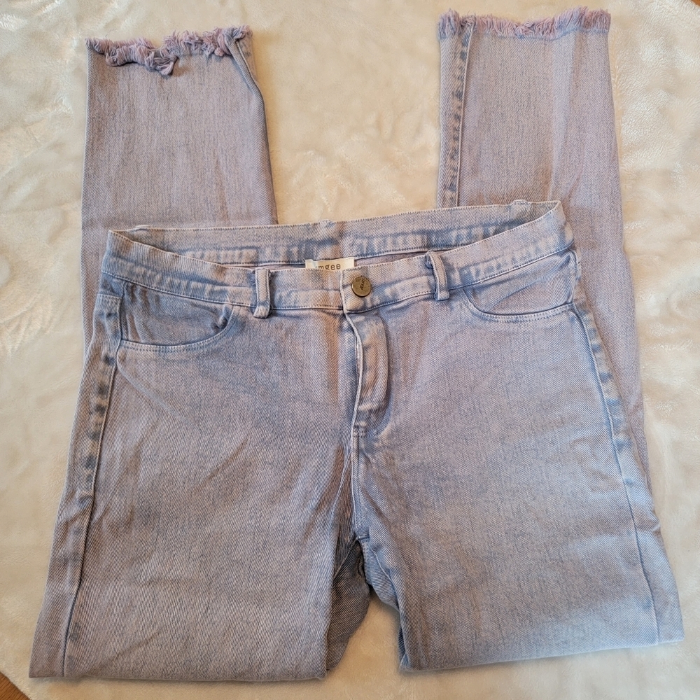 Umgee USA Jeans Pink Tinted Wash Size Medium
